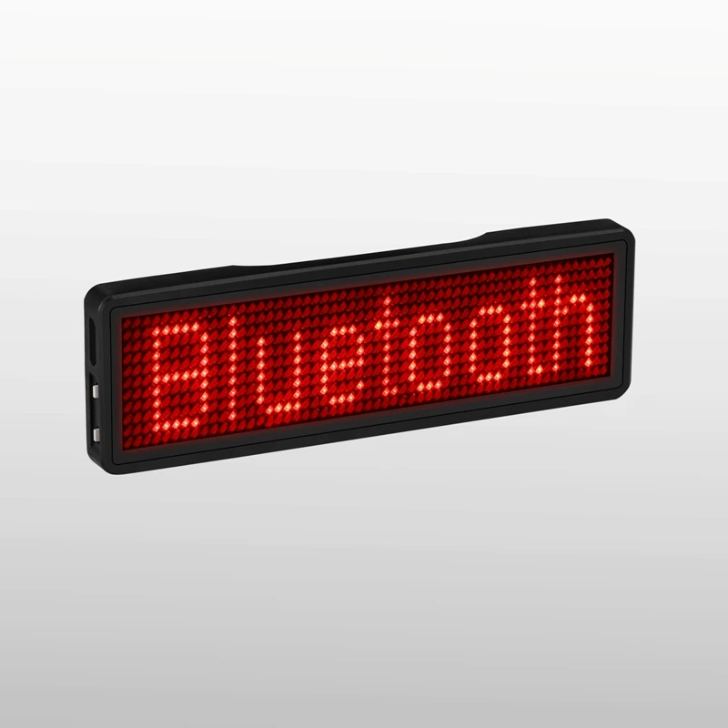 Bluetooth LED Name Badge Rechargeable Light Sign DIY Programmable Scrolling Message Board Display LED Type 2 Bluetooth Led Name Badge
