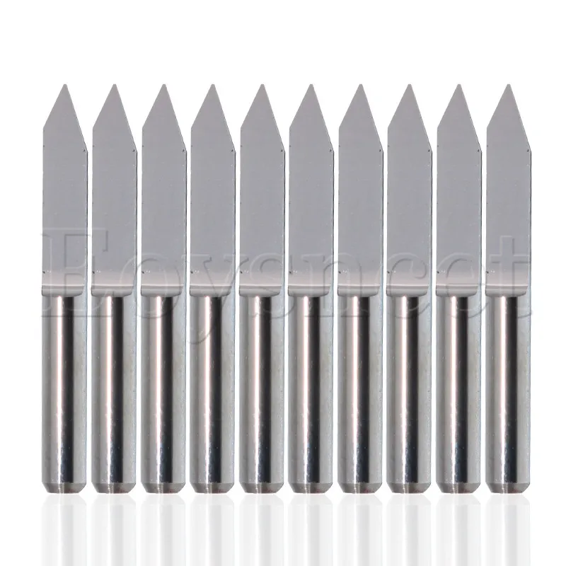 10Pcs V shape 0.3mm 45 Degree CNC Router Engraving Bits for Acrylic/ABS/Metalengraving bits
