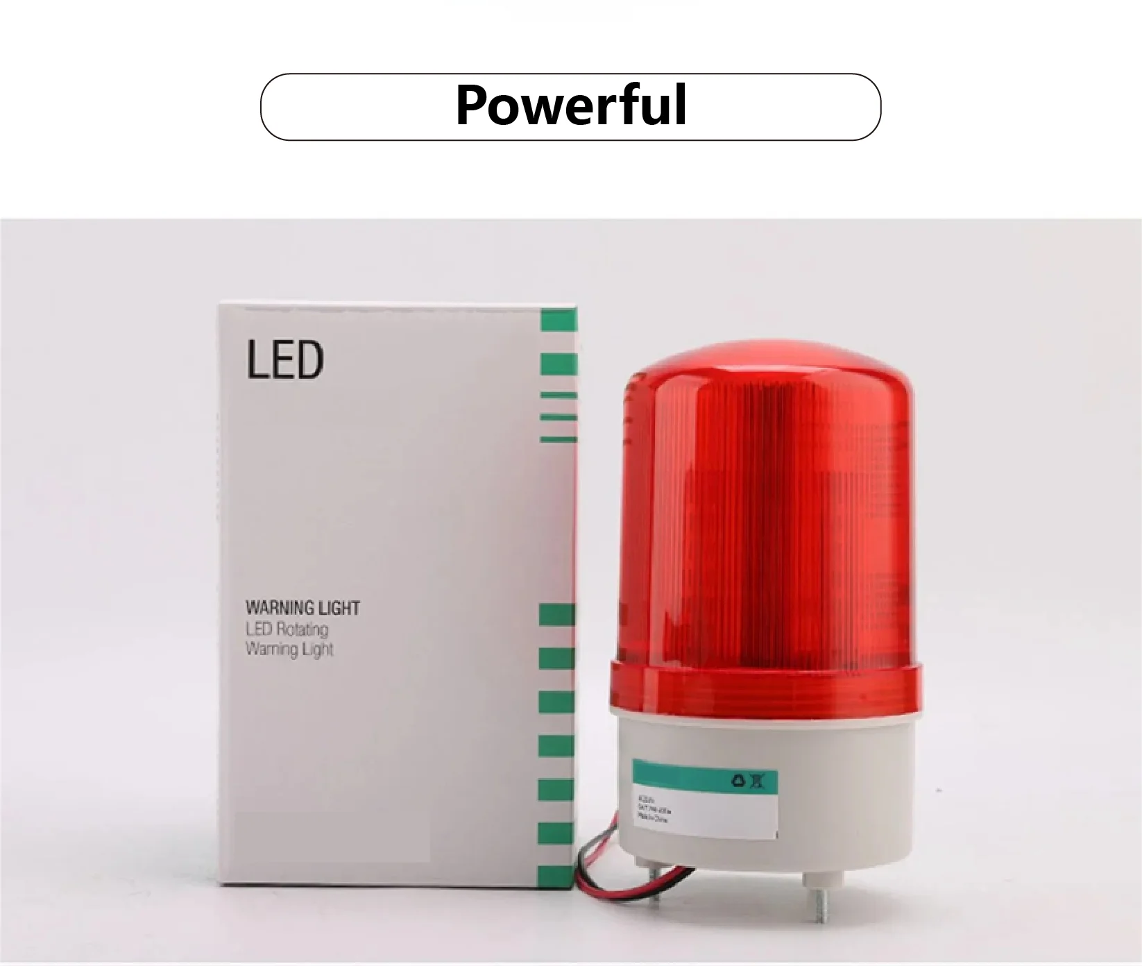 EL-1101J-R LED Warning Light Industrial Beacon Rotating Strobe Signal Lamp Audib