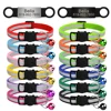 Personalized ID Free Engraving Cat Collar Reflective Cat Safety Buckle Collars Adjustable Custom Nylon Puppy Kittens Necklace 2