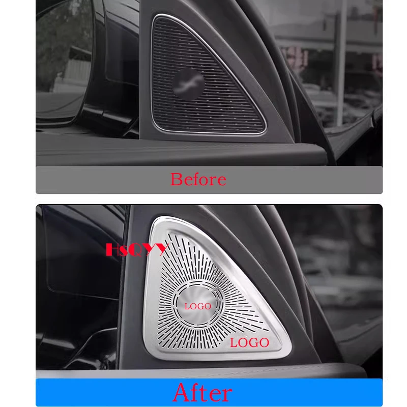 Mercedes S-Class W223 Speaker Cover Trim - 2021-2023 Door Sound Speaker Frame Sticker
