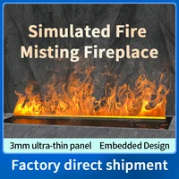 Steam Water Fireplace Flame Humidifier Home decoration Color Changing LED Wall Mounted Electric Fireplace 2