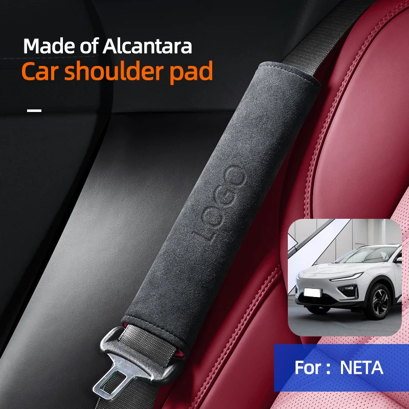

Автомобильный ремень безопасности из алькантары, замшевый защитный чехол на плечо, безопасный интерьер для NETA X GT S AYA Hozonauto