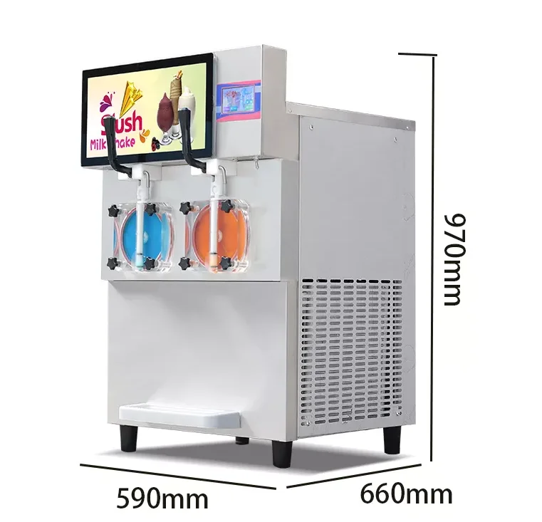 Granita Commerciale Italiana A Buon Mercato Di Alta Qualità Frozen Slushee Slush Puppie Ice Cream Making Machine