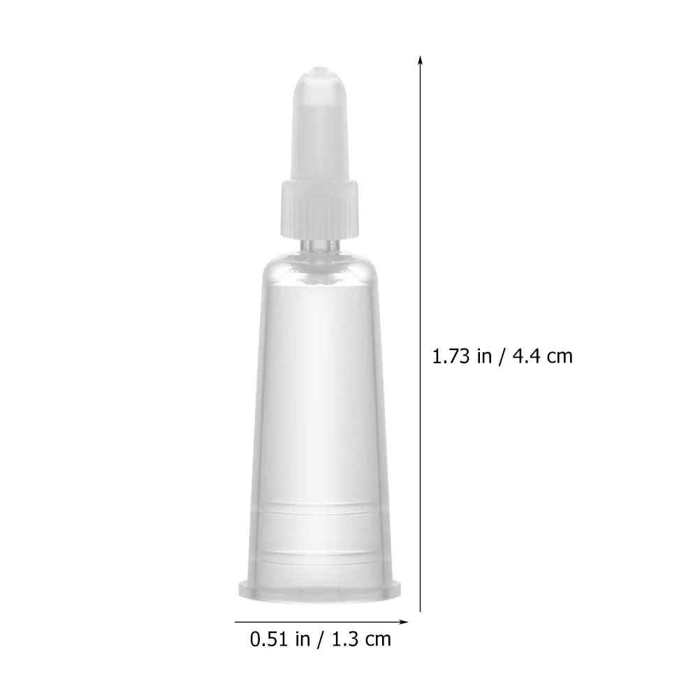 50 Pcs Ampule Drip Cover Tips Dispensing Needle Bottle Applicator Nozzles Hair Oil Glue