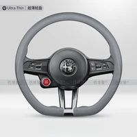2026 New Ultra ThinNappa Leather perfect fit Car Steering Cover For Alfa Romeo Tonale Stelvio Giulia Car Accessories 3