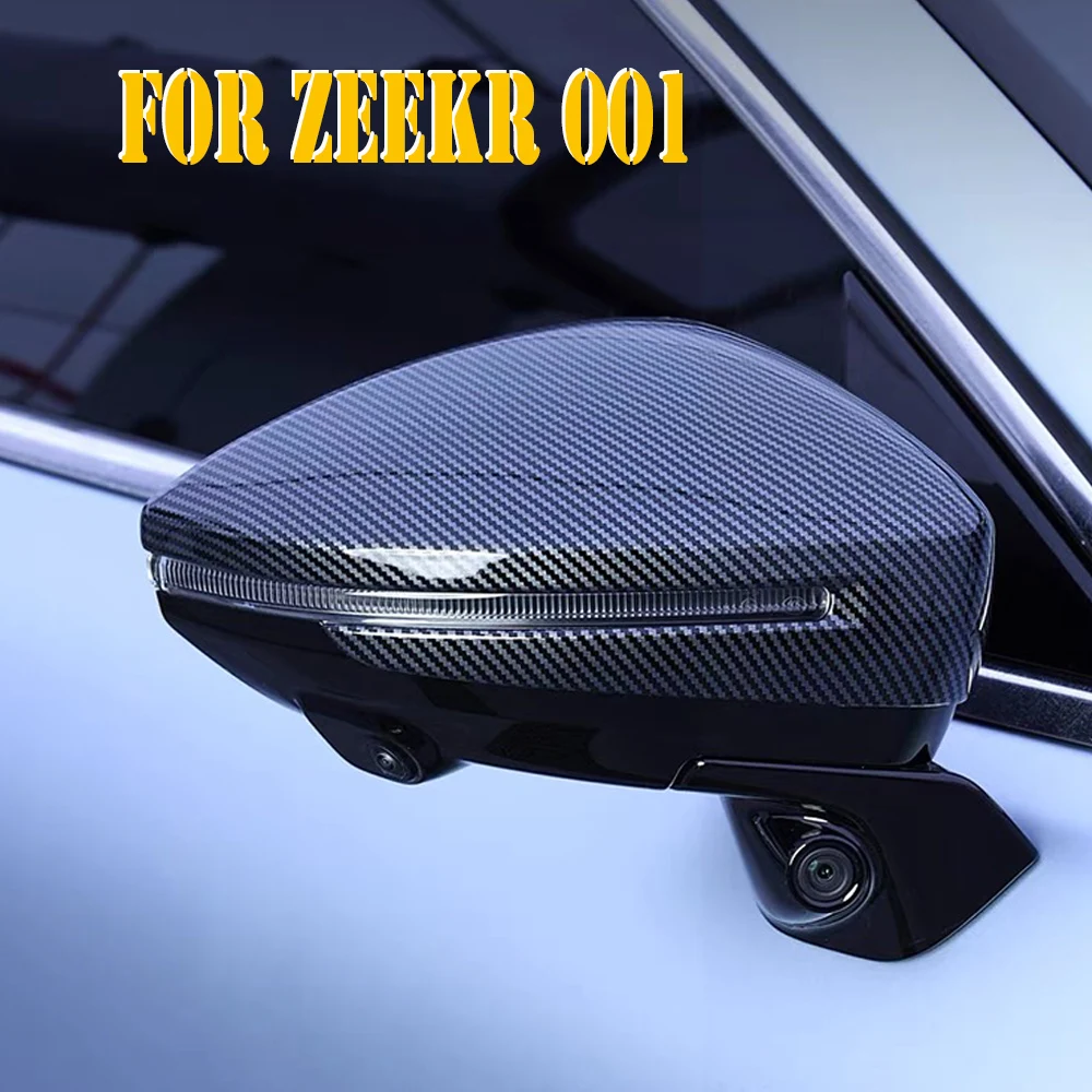 

New upgrade Car Exterior Styling Side Door Rear View Mirror Cover Protection For Geely Zeekr 001 2021-2023 Auto Accessories