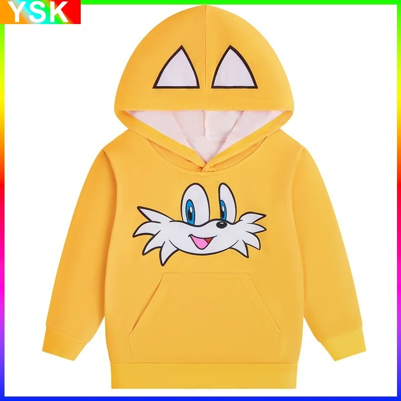 

New Product Sonic The Hedgehog Sound Speed Boy Sonic Children's Clothing Autumn and Winter Sweater warm and comfortable