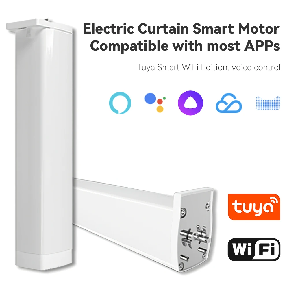 

Tuya Smart WiFi ZigBee Intelligent Curtain Motor Ultra Quiet Electric Wireless APP Voice Control Work For Alexa Google Assistant