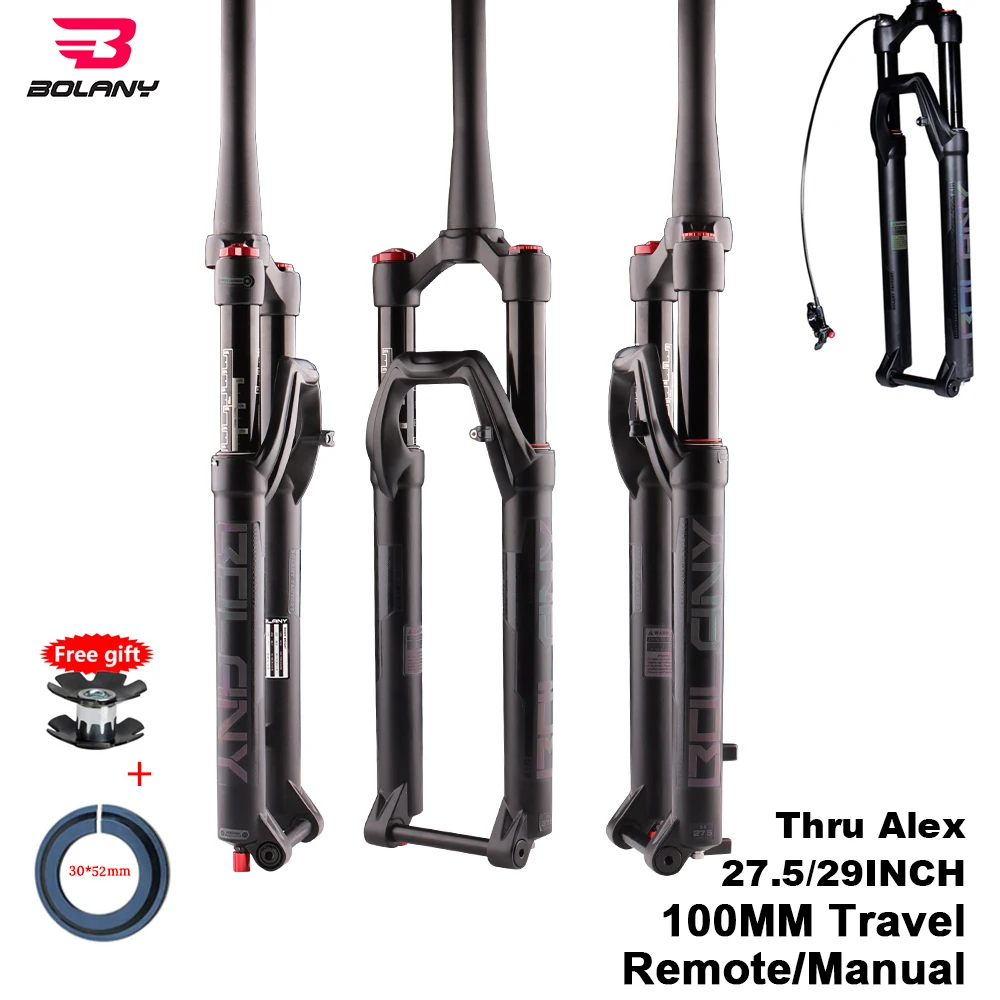

Bolany 27.5 29 Boost Fork Thru Axle Suspension 32 RL Quick Release Tapered Rebound Adjustment Mountain For Bicycle Accessories