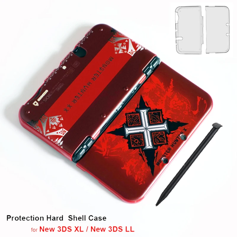 Full Protection Skin Case for NEW 3DSXL, Matte Hard Protective Shell Cover Case for NEW 3DS XL LL Game Console w/ Stylus Pen