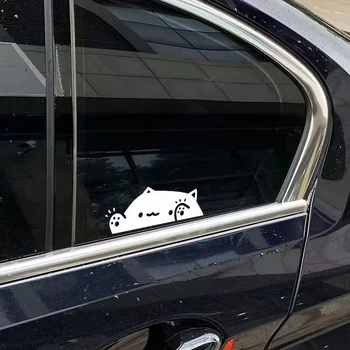 Adesivi per auto gatto carino che coprono graffi decorazione per auto adesivi per finestre adesivo per vetri auto Laser decorazione da parete veicolo per camion