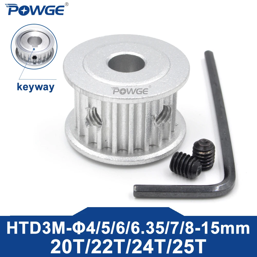 20 22 24 25 teeth HTD 3M Timing Pulley AF Bore 4/5/6/6.35/7/8/10/12mm for HTD3M belt width 6/10/15/20mm 20T 22T 24T 25T timing belt pulley,timing pulley