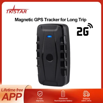 TKSTAR 자동차 GPS 추적기, TK918, 20000mAh 배터리, 자동 자석 방수, IP65 실시간 추적, 차량 위치 추적기, 변조 경고 앱