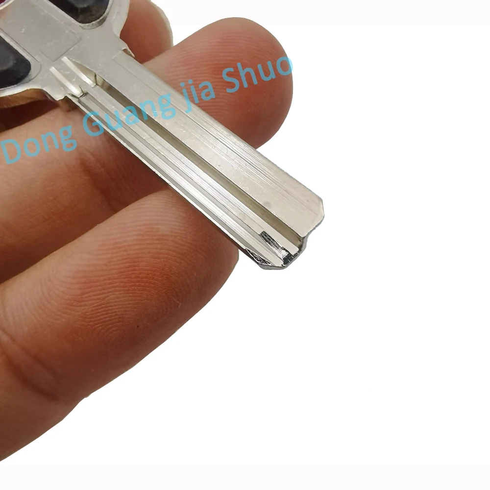 30PCS JS073 35mm long patch key blank front and rear positioning key blank AB Caba lock