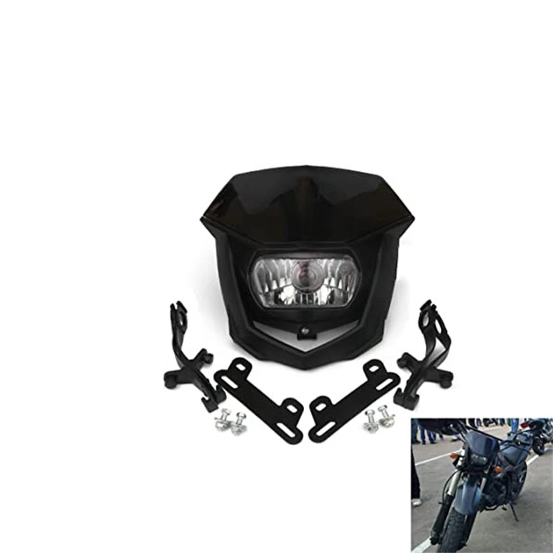 Motorcycles Dirt Bike Dual Sport Enduro Motocross Headlight Fairing for Yamaha YZ XT WR TTR TT Headlamp 12V 35W Moto Accessories