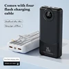 20W Fast Charging Portable Charger Mobile Power 30000mAh Large Capacity Power Bank External Battery for Iphone Samsung Xiaomi 4