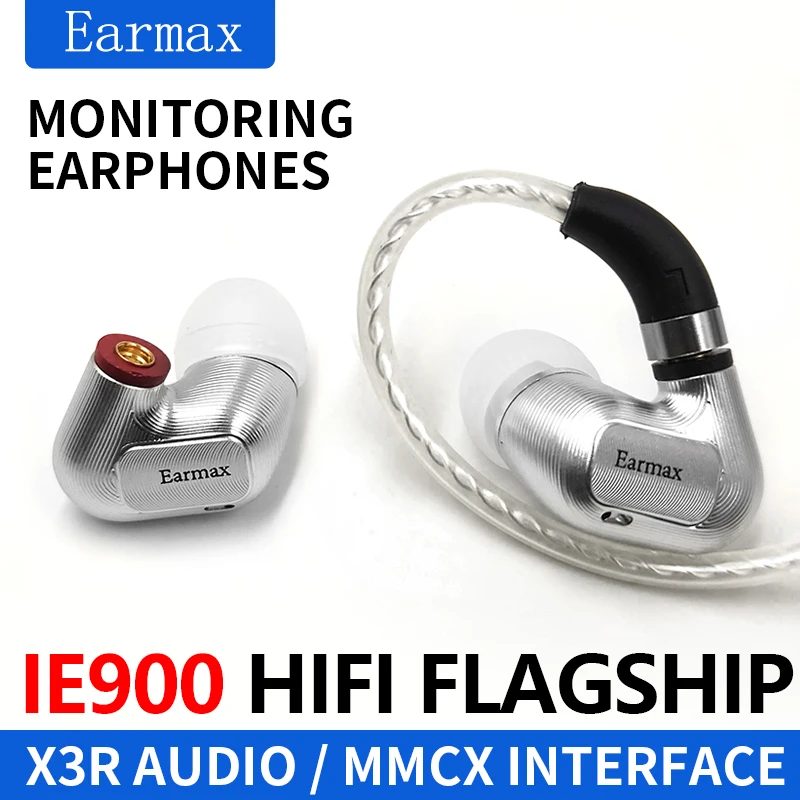 Earmax IE600 IE300 IE900 Professional HIFI Stereo In-ear Headset Flagship Dynamic Earphones Detachable Audio Cable 4