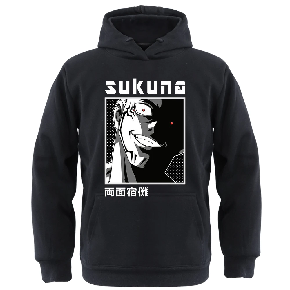 

Jujutsu Kaisen Japan Anime Mens Hoodies Ryomen Sukuna Unisex Graphic Sweatershirts Hooded Warm Fabrics Sportswear Tracksuit