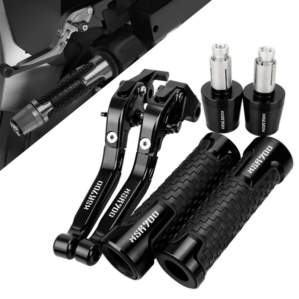 

For yamaha XSR900 ABS XSR 900 2015-2023 Motorcycle Accessories Extendable Adjustable Brake Clutch Levers Handlebar Grips Ends