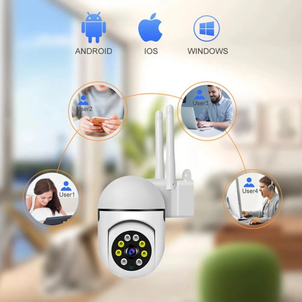 Ycc365 Plus Camera Wifi Outdoor 4X Digital Zoom Smart AI Human Detect Wireless Night Security Surveillance CCTV With IP Camera 3