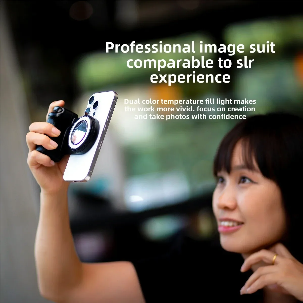 New fill light phone Bluetooth camera, wireless remote control camera, magnetic stabilizer
