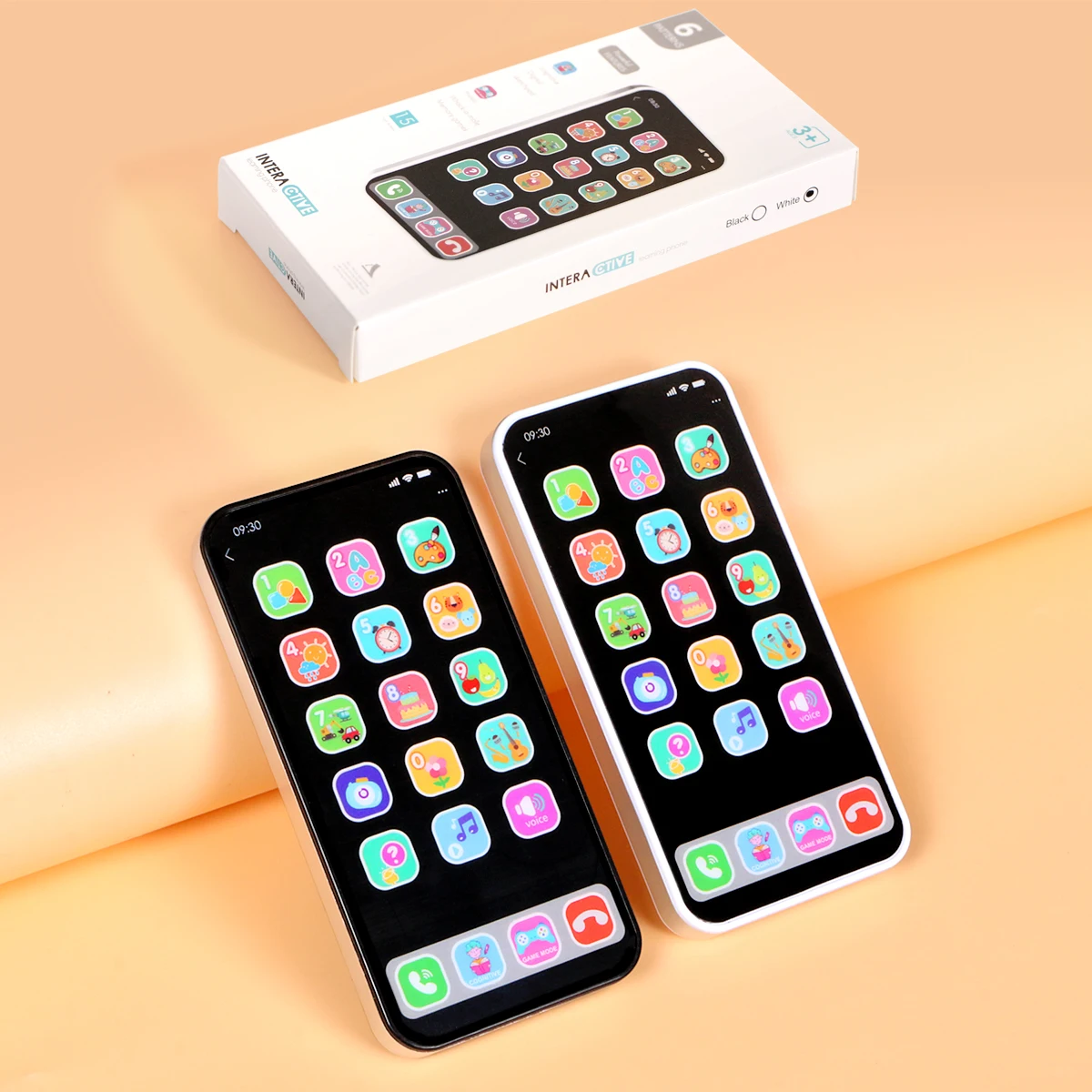 Simulation Mobile Phone English Learning Machine with Number Game Music Multi-function Early Eductional Toy,Kid's Christma Gift 4