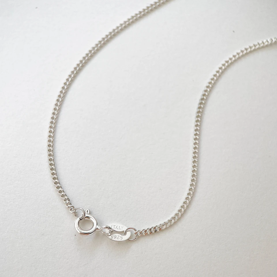 Collana In Argento 925 Con Catena A Maglia Barbazzale 1,4 Mm – Lunghezza Regolabile 45-50 Cm – Gioiello Donna Elegante E Ipoallergenico