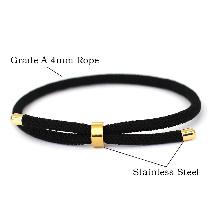 Rope Bracelet For Men Red Thread Luck 4mm