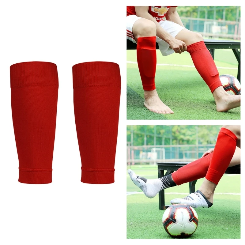 

F1FD Soccer Shin Guards Calfs Sleeves for Kids Youth Adult Lightweight Shin Guard Protective Equipment Calfs Protections Gear