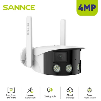 SANNCE Waterproof 4MP IP Camera HD WiFi Wireless Surveillance Bullet Camara Outdoor IR Cut Night Vision Home Security Camara 1