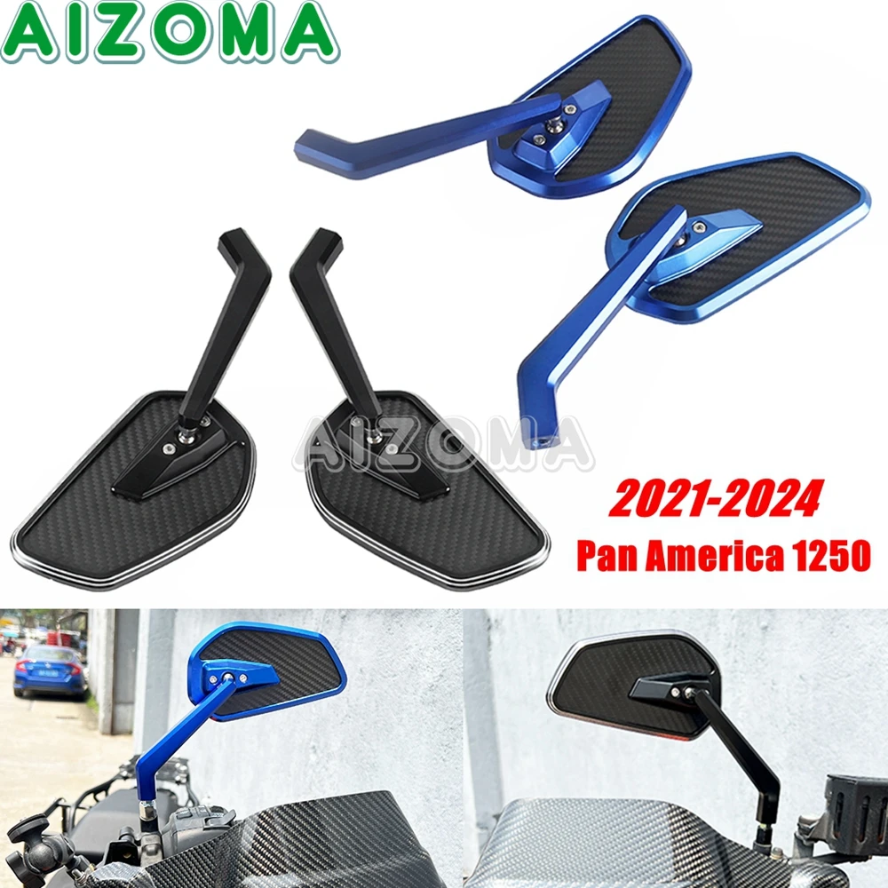

Алюминиевое боковое зеркало заднего вида из углеродного волокна для Harley Pan America 1250 CVO RA1250 RA1250S зеркала Мотоциклетные аксессуары 21-24