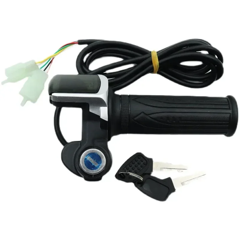 Acceleratore a rotazione dell'acceleratore con display LCD 24V 36V 48V per bicicletta elettrica nuovissima moto scooter E-bike - immagine 4