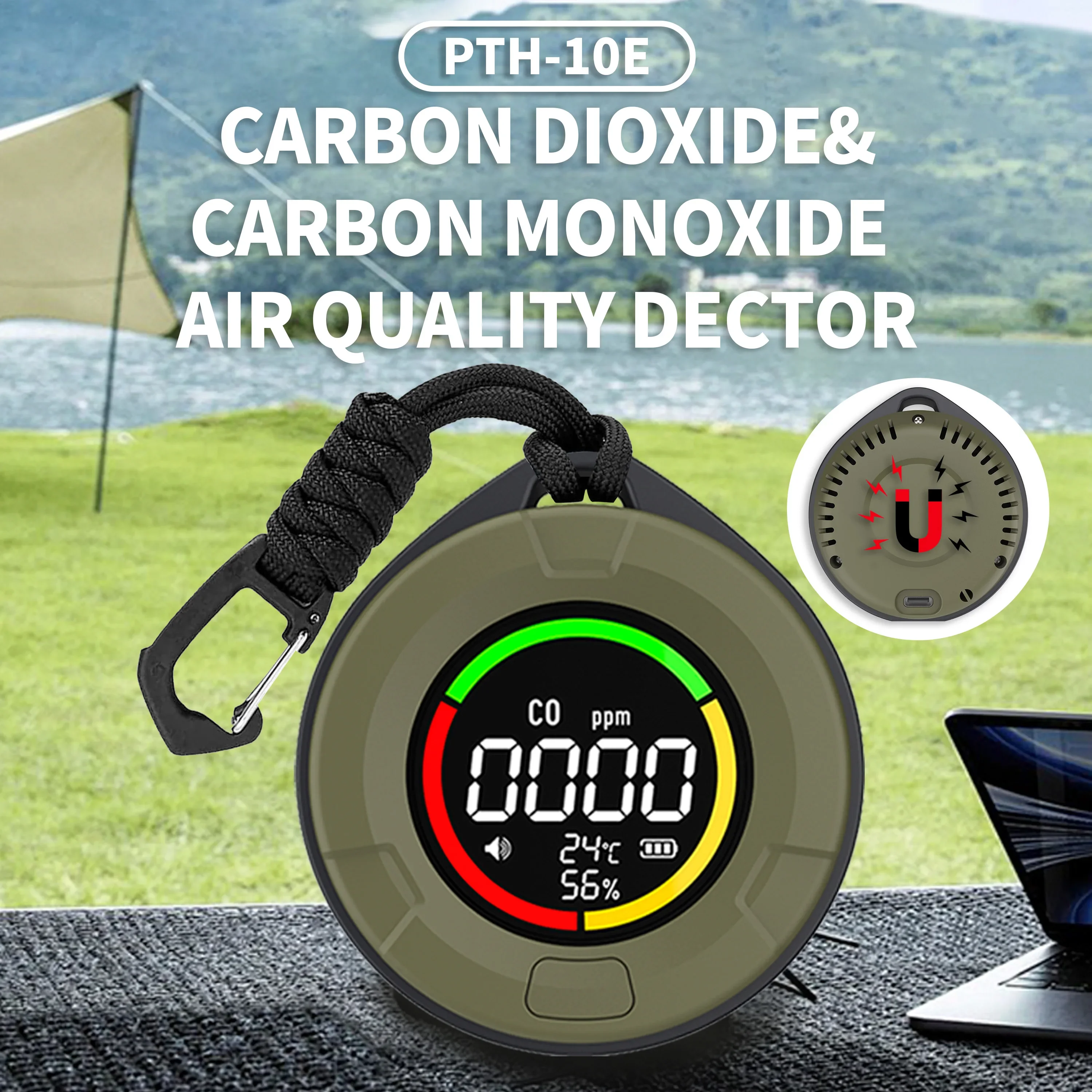 FABISENSE 10E 5 in 1 Portable Carbon Monoxide CO Detector thumbnail 5