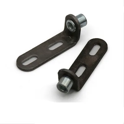 4Pcs 90 98 Degrees L Shaped Transforming Pivot Bracket M6 M8 Threaded Nut Furniture Chair Hardware Fitting
