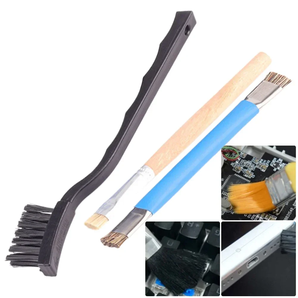 Brushes 3pcs 7 Inch Nylon Double-ended Soft PCB ESD Cleaning For Mobile Phone Motherboard Repair Tools
