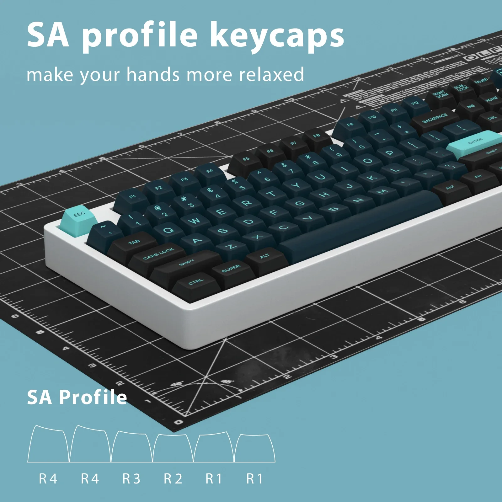 KBDiy GMK Monster Keycaps PBT SA 프로필 기계식 키보드 게이머 키캡 세트 용 이중 샷 161 키 MX 스위치 용 맞춤형 ISO