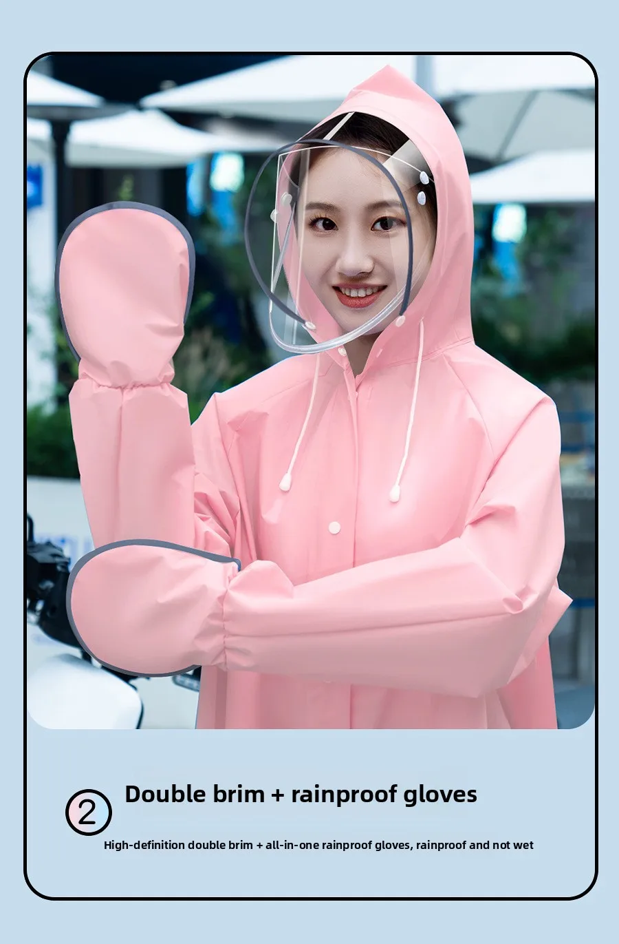 남녀공용 전신 방수 롱 레인코트, 전기자전거 및 자전거 라이딩용 폭우 방지