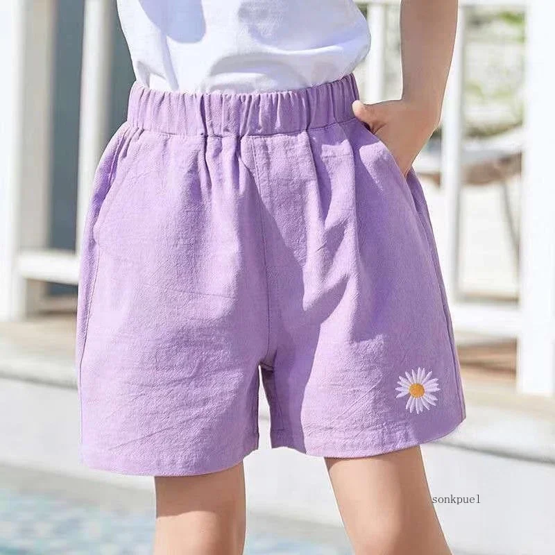 Summer Kids Girls Shorts Baby Thin Flower Short Pant Trousers Children's Korean Girls Style Casual Clothing 2-12Yrs kids shorts kids trousers