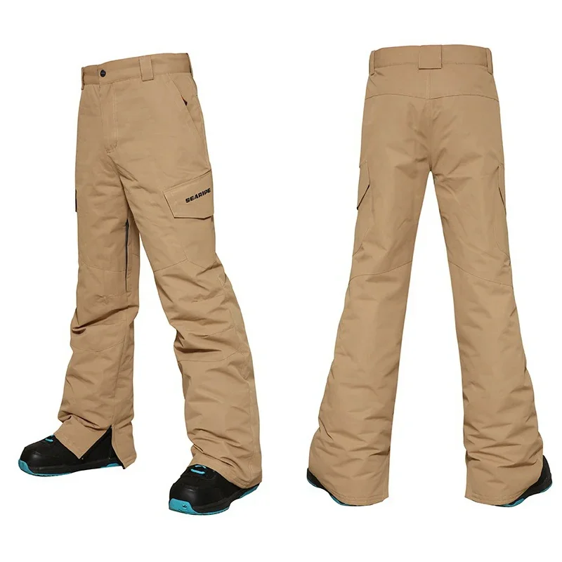 Winter Outdoor Man Snow Trousers Sport Men Skiing Pants Waterproof Male Ski Overalls Suspender Mountain Man Hiking Clothes