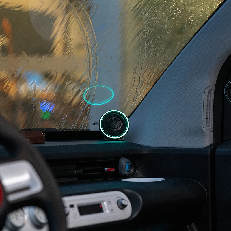 2pcs RGB atmosphere light car audio modified mid-range speaker 2.8-inch HIFI mid-range and high-range full-range speaker