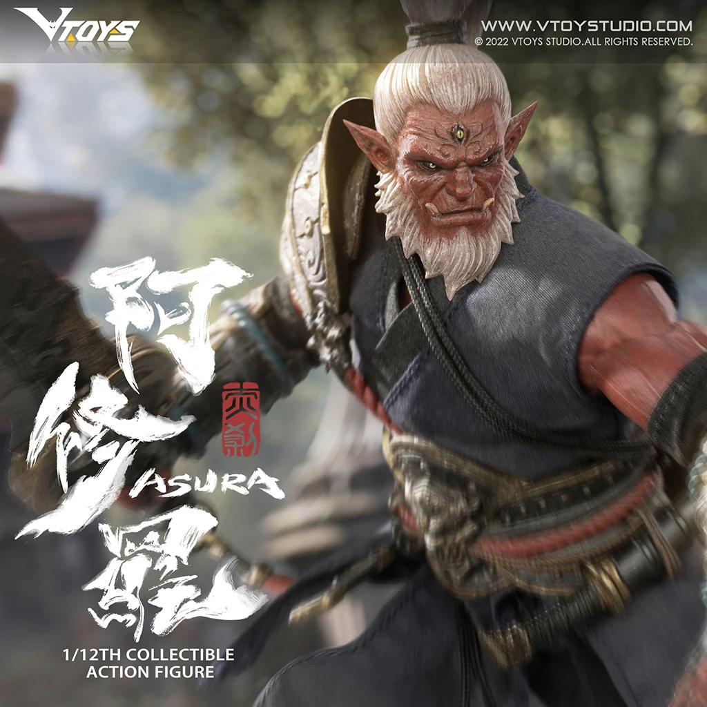Vtoys-asura赤いアクションフィギュア,Middle Ghost god