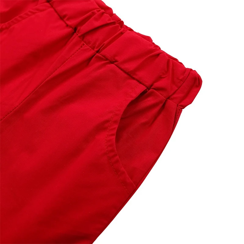 Shirt Shorts Clothing Sets for Boys Summer Santa Claus 2pcs