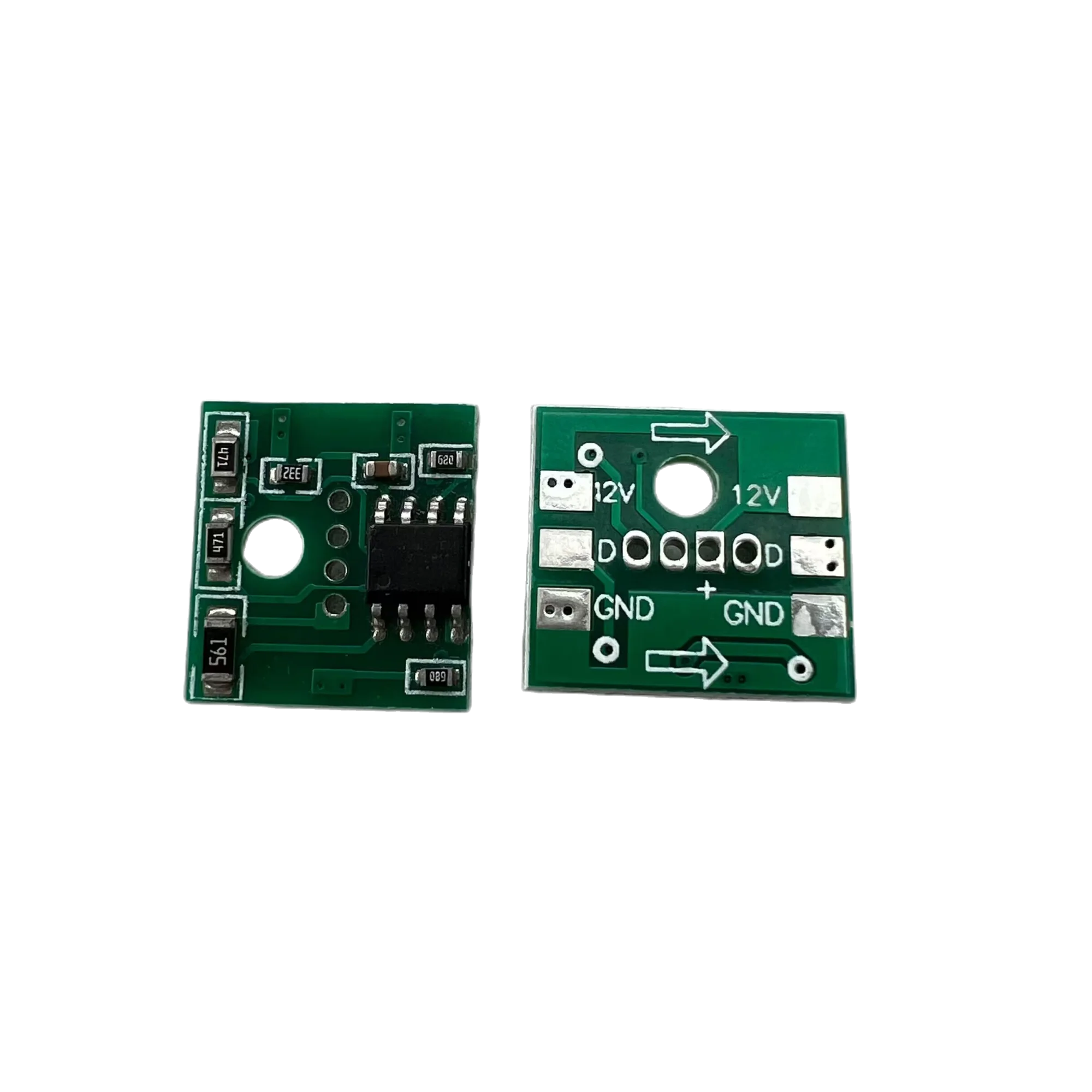 주소 지정 가능한 픽셀 PCBA, LED 없음, 사각형 저항기 유형, DC12V WS2811