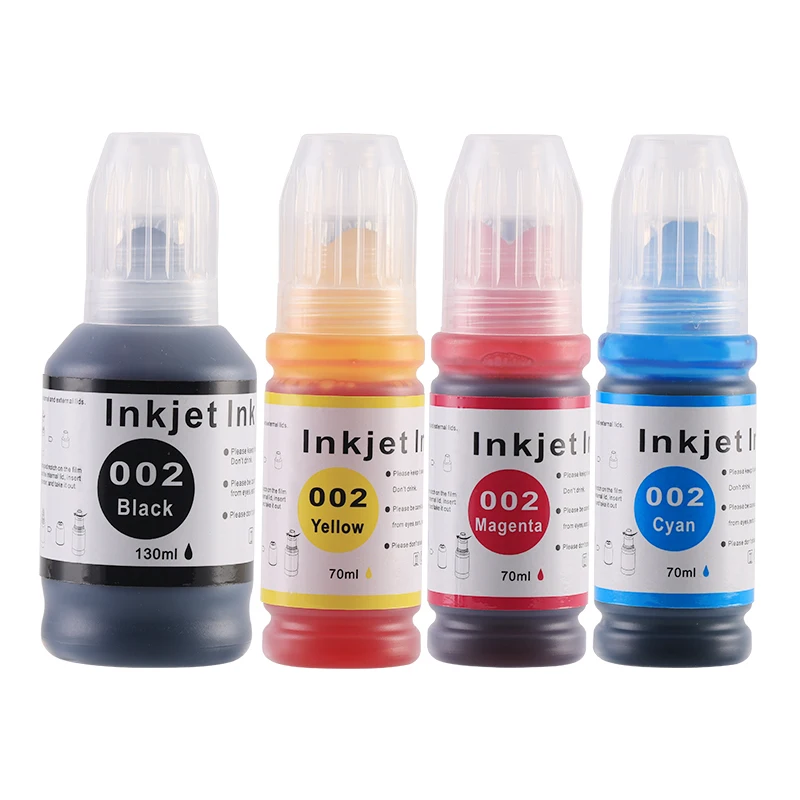 4PCS Refill Dye Ink For Epson Eco Tank L4153 L4151 L4169 L4158 L4168 L6168 L6178 L6198 L4156 L6166 L6176 L4165 Desktop Printer