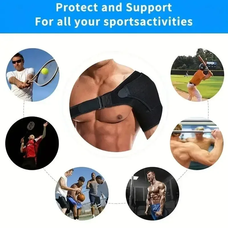Adjustable Shoulder Support with Pressure Pad