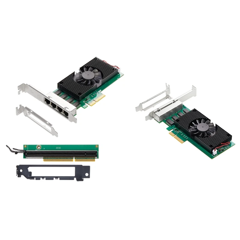 

HFES I225 Chips 4 Port 2.5G RJ45 Network Adapter Pcie X4 4 Port 100/1000M/2500Mbp Gigabit Ethernet Network Lan Card NIC