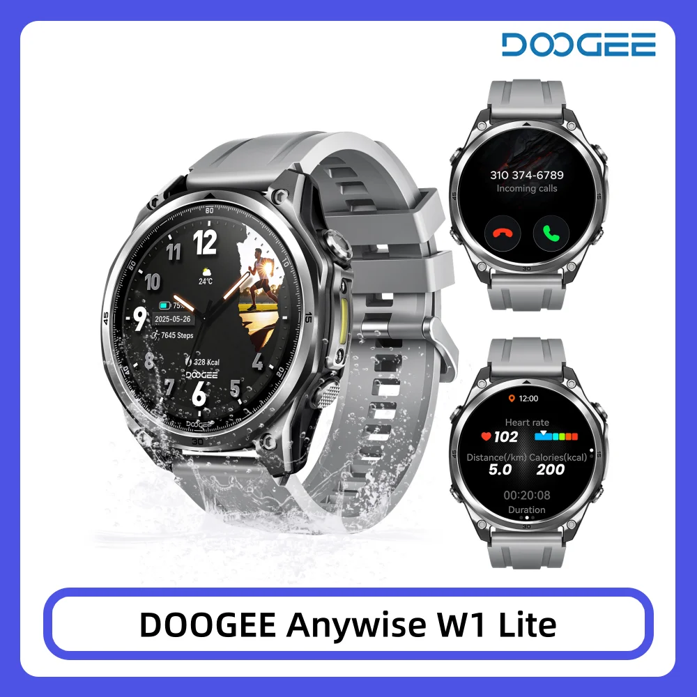 Смарт часовник DOOGEE ANYWISE W1 LITE 5ATM 178 спортни режима
