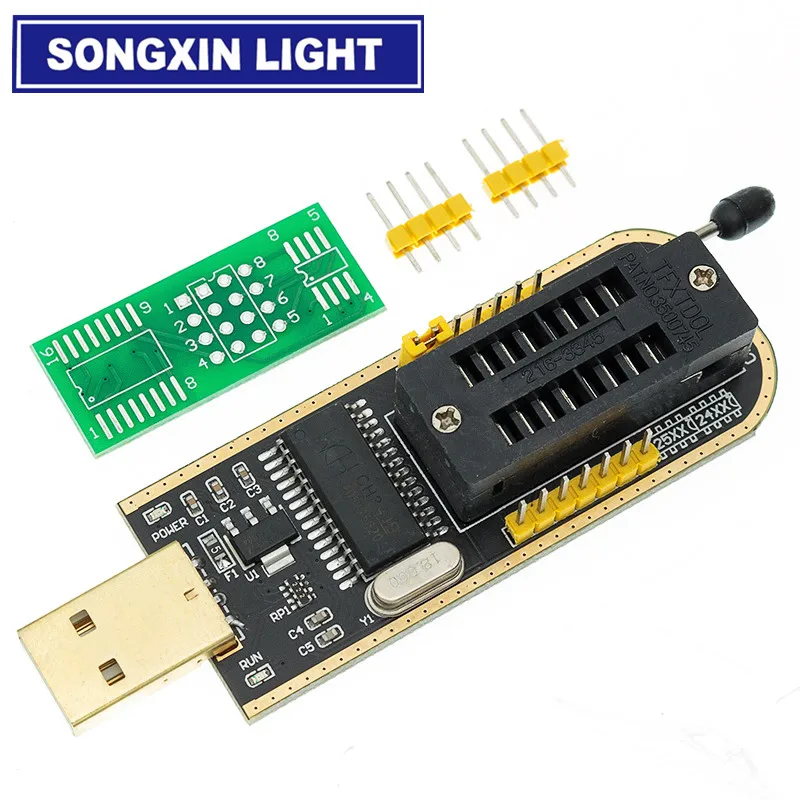 Pince De Test Pour EEPROM HauCXX/25XX/24XX CH341A Flash Bios USB ✅ Testé & Ex