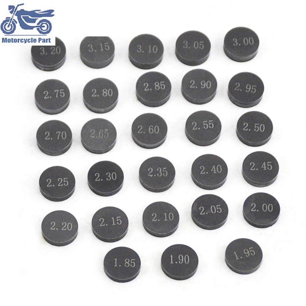 

10mm Motorcycle Engine Adjustable Valve Shim Gasket Complete Refill Set For Honda For Harley Davidson For Aprilia For KTM